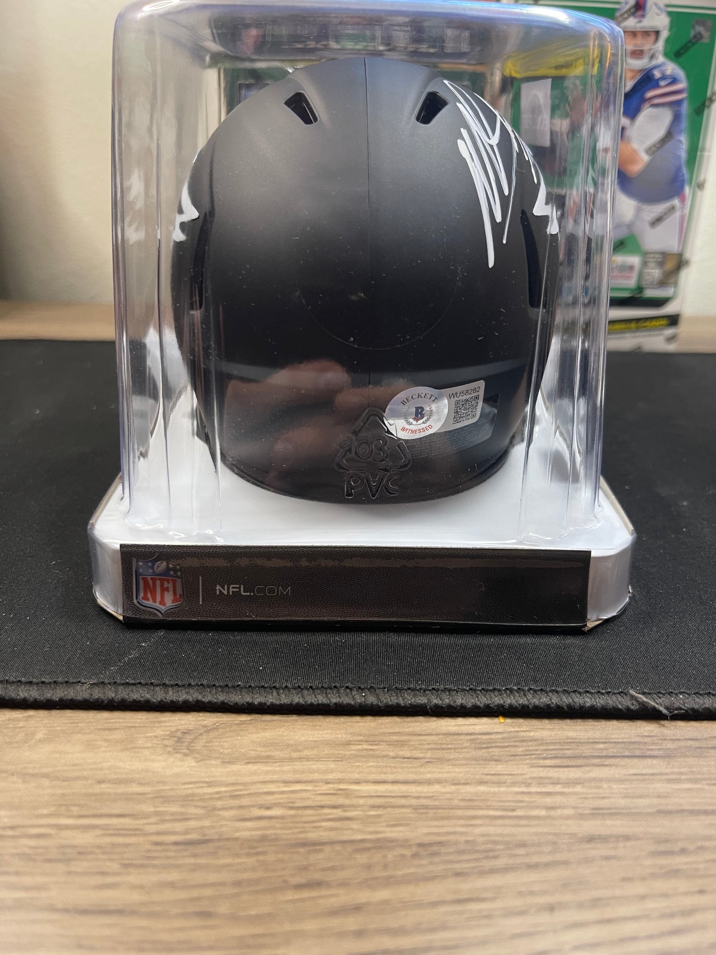 Miles Sanders Eclipse Autographed Mini Helmet