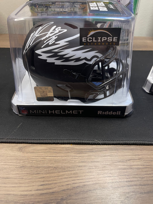 Miles Sanders Eclipse Autographed Mini Helmet